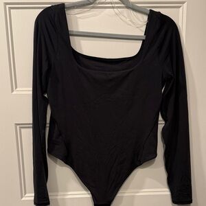 lululemon athletica Black Long Sleeve Bodysuit